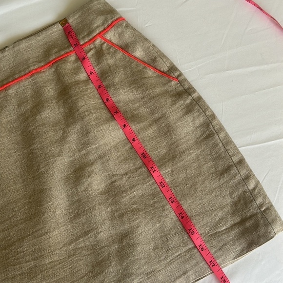 LOFT Women’s Linen Skirt Size 0 Tan Color - Picture 6 of 11